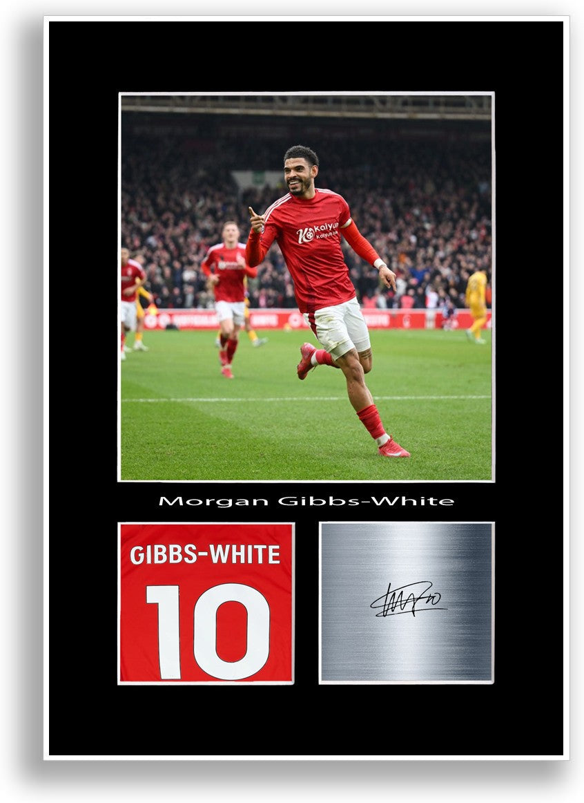 Morgan Gibbs-White Football Player Poster Signed Print Photo Wall Art Gift Idea