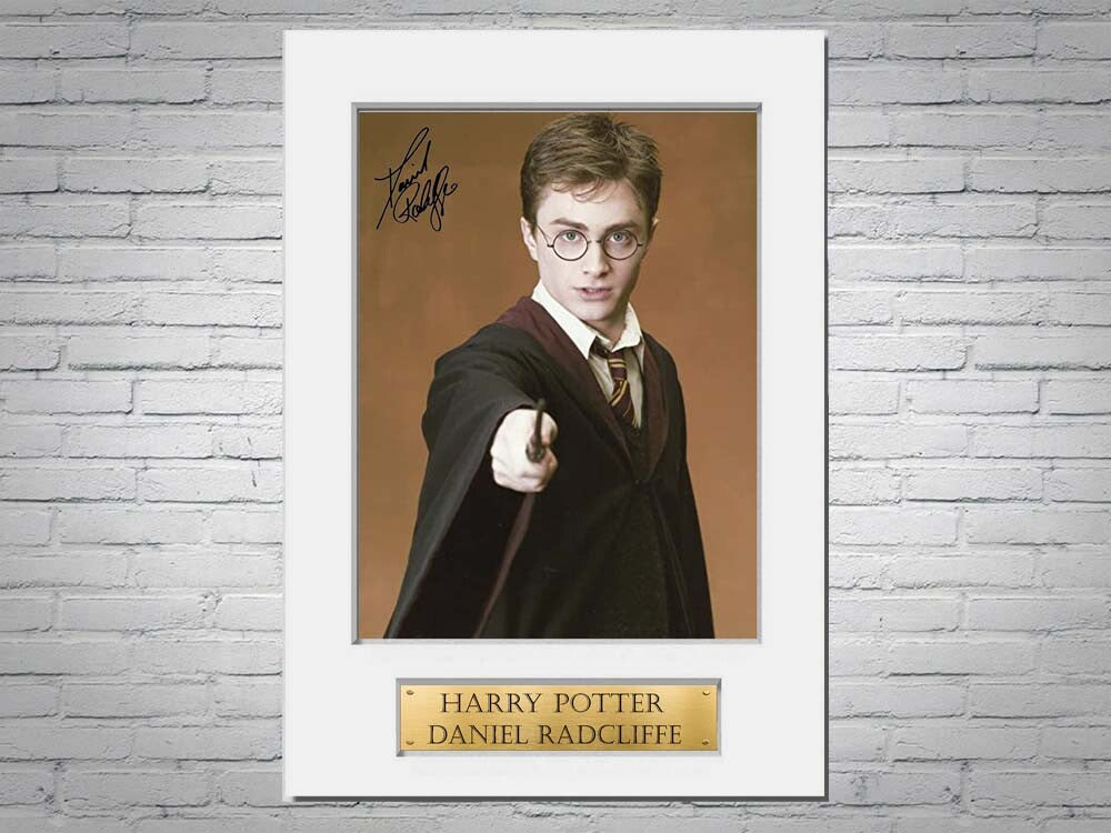 Harry Potter Daniel Radcliffe Printed Signed Autograph Photo Display Mount Gift