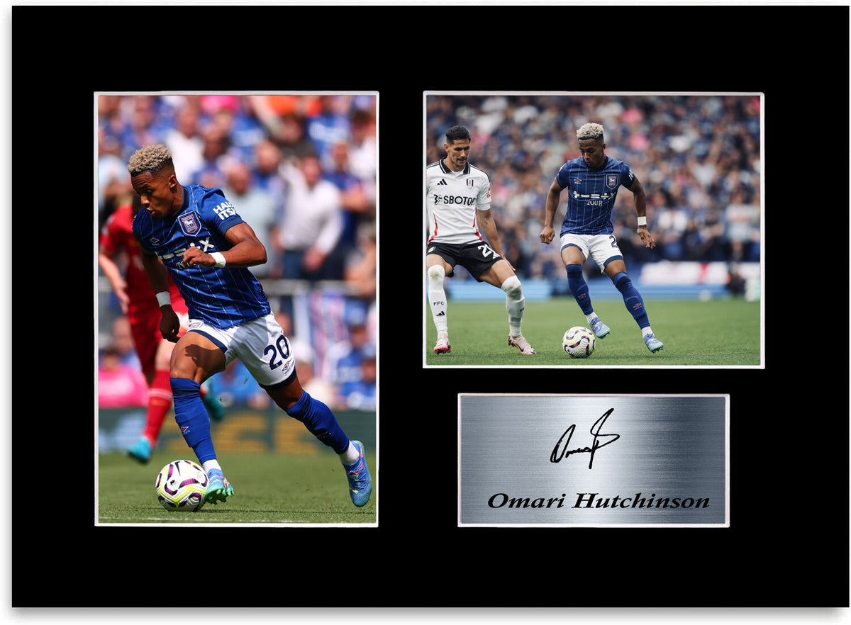 Omari Hutchinson Ipswich Player framed print by LJW Prints