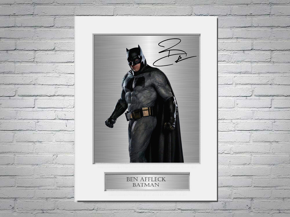 Ben Affleck Signed Photo Display Mount A4 Batman Gift