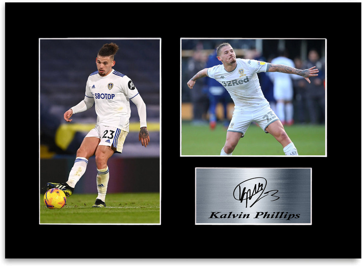 Kalvin Phillips Leeds United Player Signed Photo Display Mount Gift A4