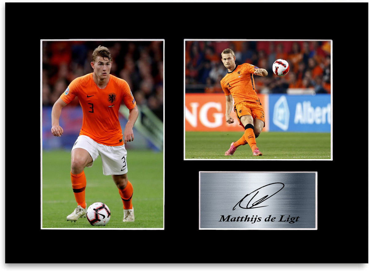 Matthijs de Ligt Nederlands Player A4 Printed Signed Photo Display Gift Poster