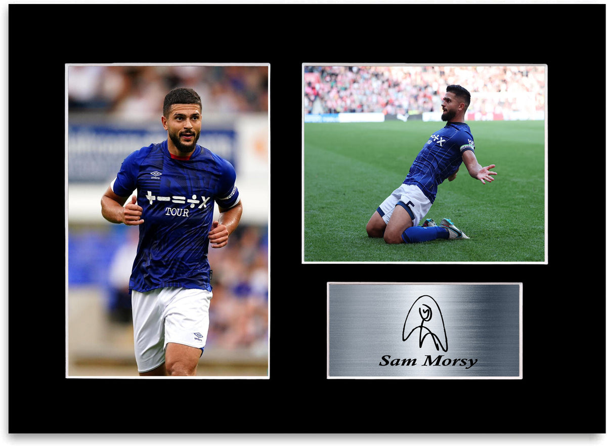 Sam Morsy Ipswich Player framed print by LJW Prints