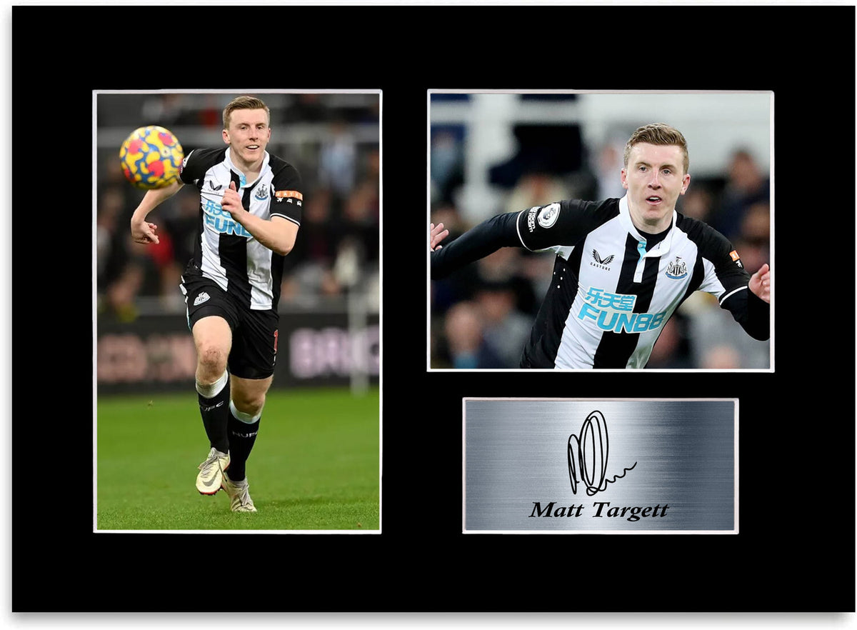 Matt Targett Newcastle Poster Printed Signed Autograph Photo Display Mount A4