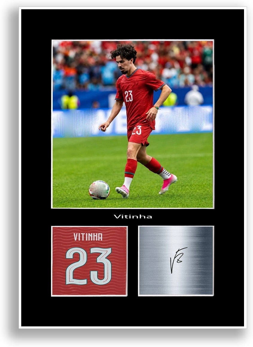 Vitinha Football Portugal 2026 Poster Signed Print Photo Wall Art