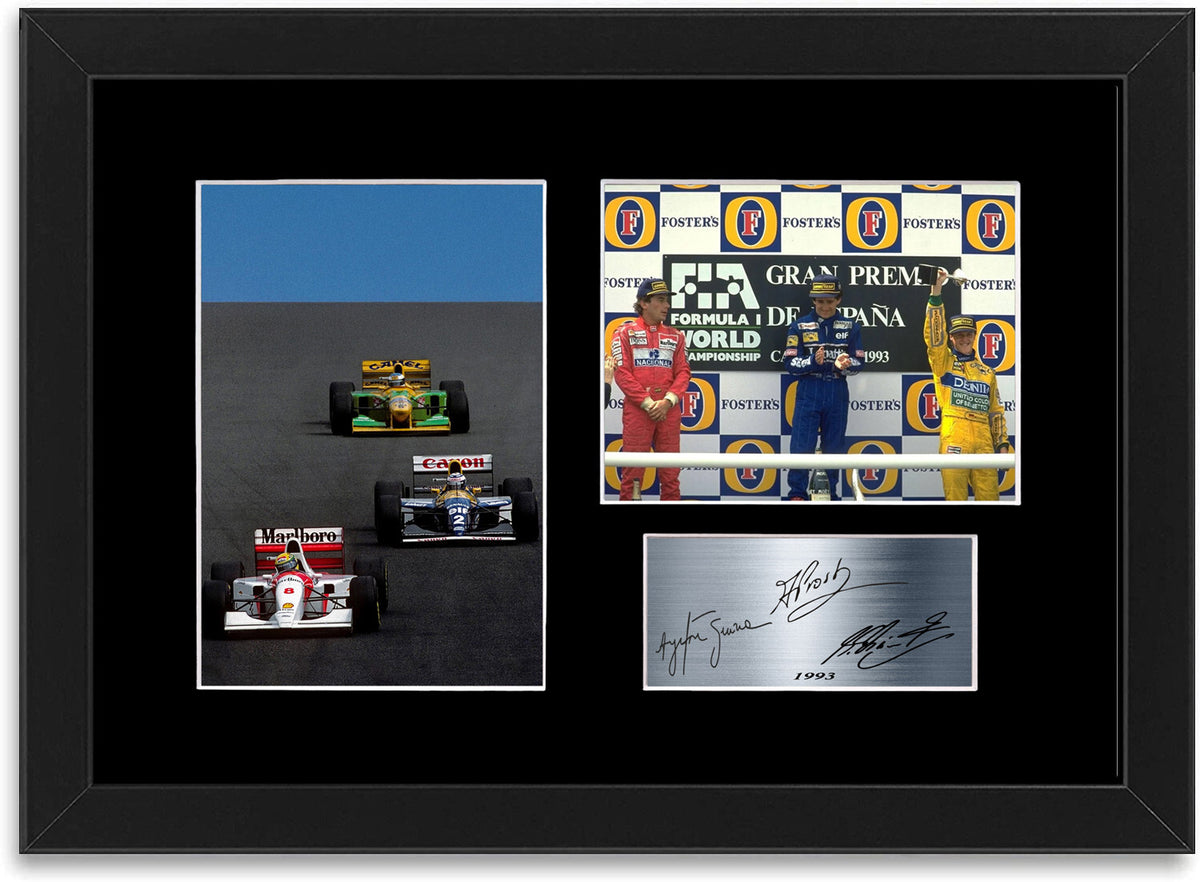 Senna Prost Schumacher For F1 Fans framed print by LJW Prints