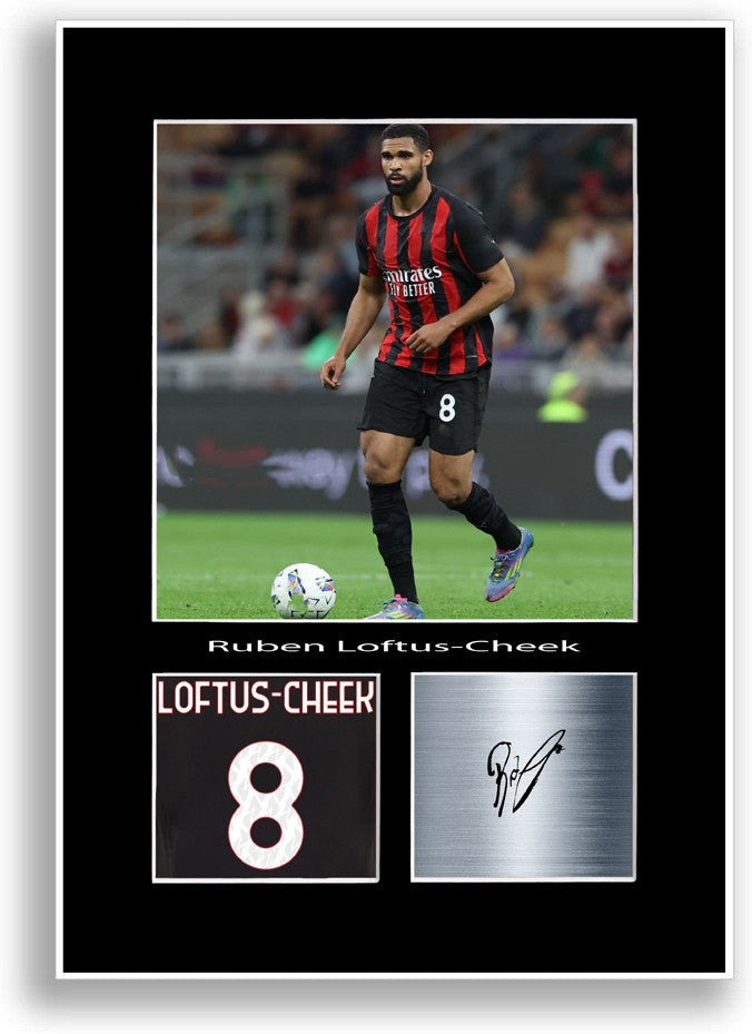 Ruben Loftus-Cheek Football Player Poster Signed Print Photo Wall Art Gift Idea