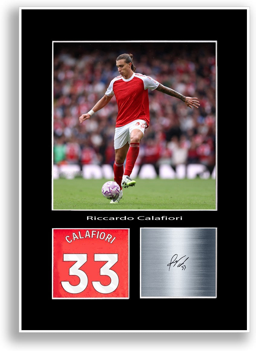 Riccardo Calafiori Football Player Poster Signed Print Photo Wall Art Gift Idea