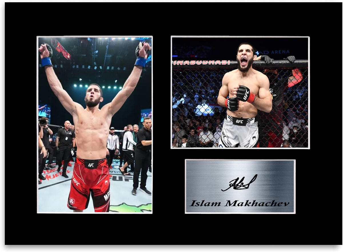 Islam Makhachev MMA UFC Champion Printed mounted display by LJW Prints