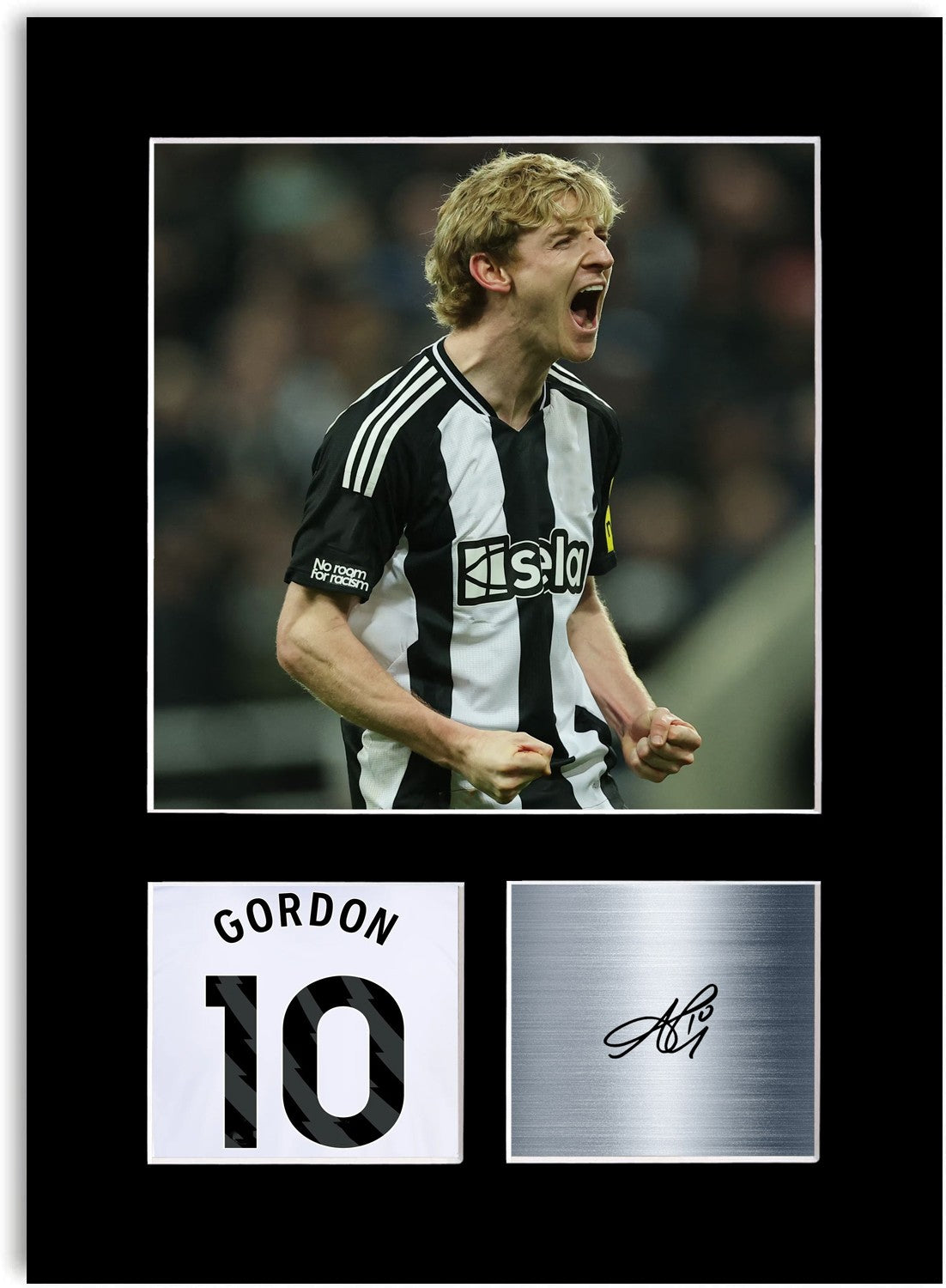 Anthony Gordon Football Player Poster Signed Photo Display Mount Print A4