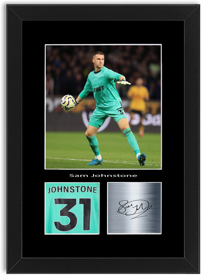 Sam Johnstone Football Player Poster Signed Print Photo Wall Art Framed
