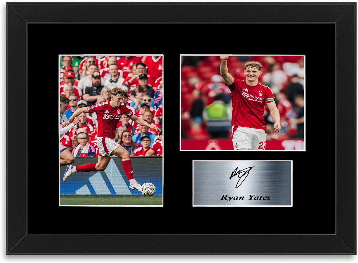 Ryan Yates Nottingham Forest Player framed print by LJW Prints