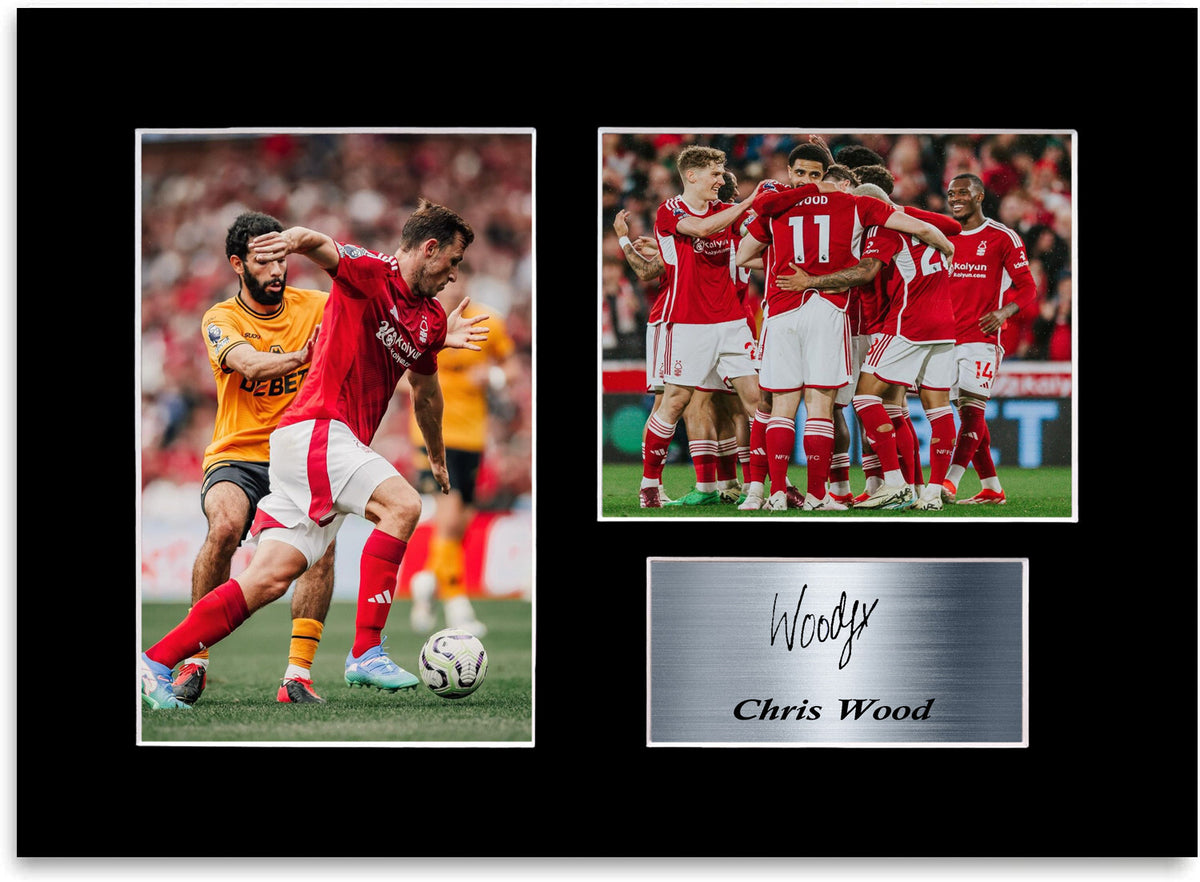 Chris Wood Nottingham Forest Player framed print by LJW Prints