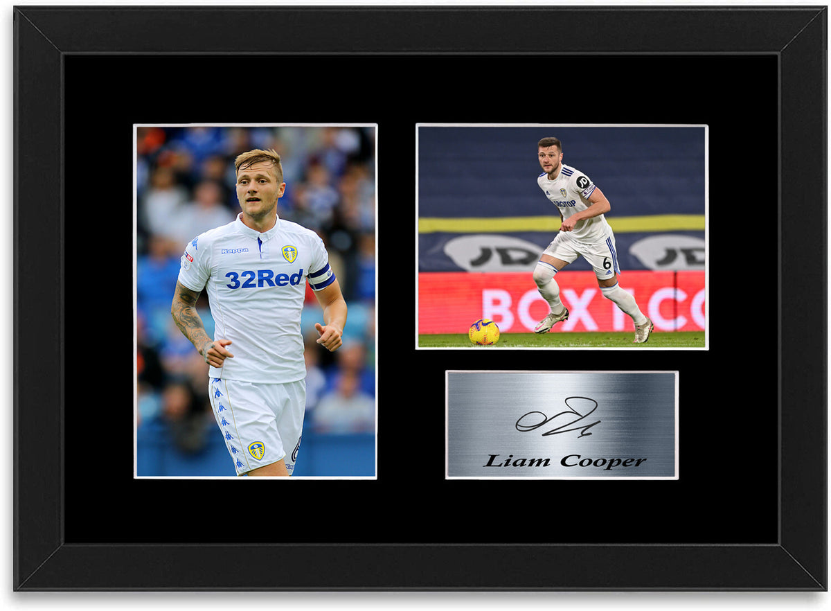 Liam Cooper Leeds United Player framed print by LJW Prints