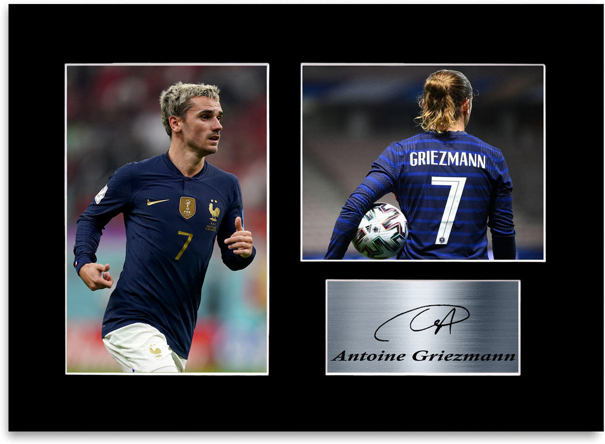 Antoine Griezmann France Football Player Signed Photo Display Mount Gift A4