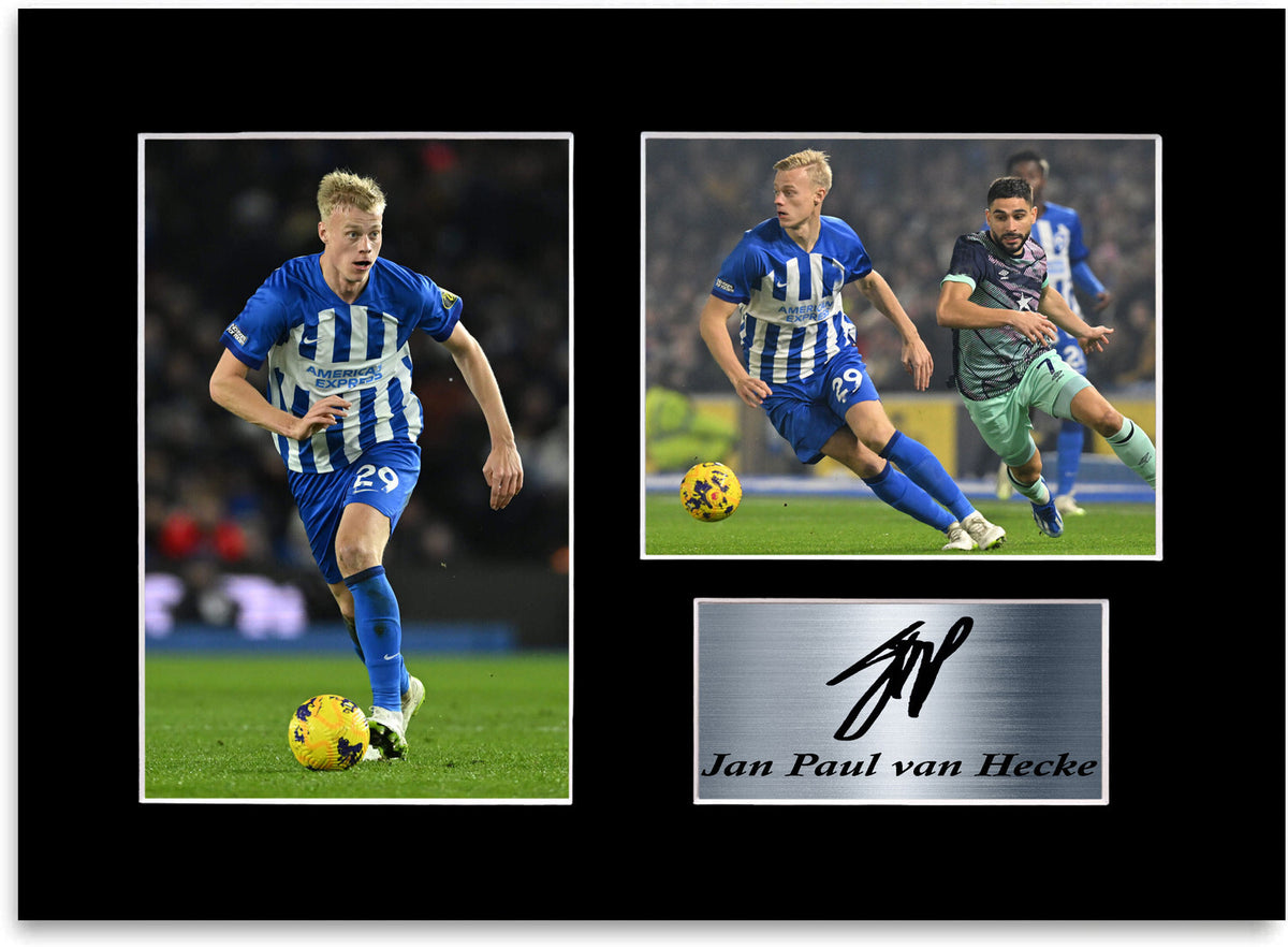 Jan Paul van Hecke Football Player mounted display by LJW Prints