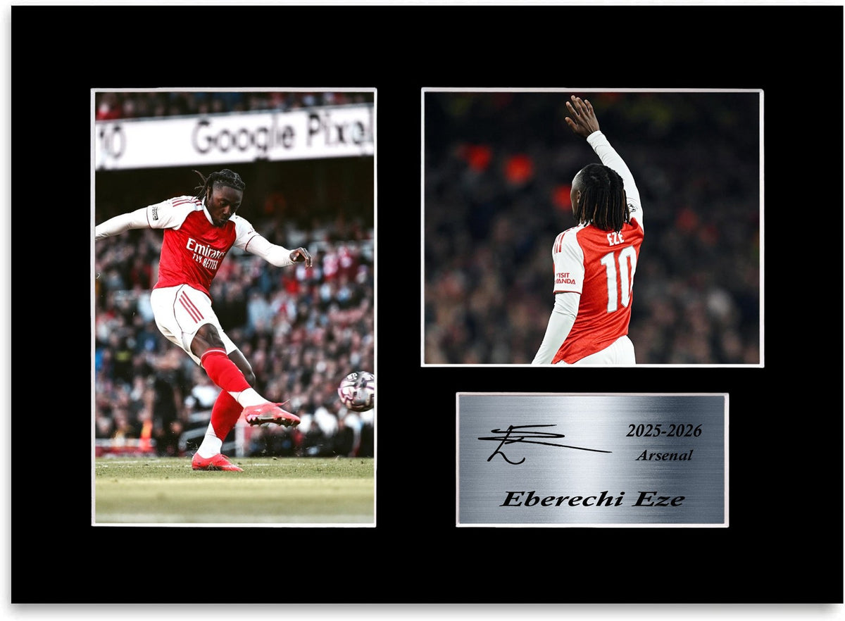 Eberechi Eze Arsenal Player A4 Printed Signed Photo Display Mount Poster Gift