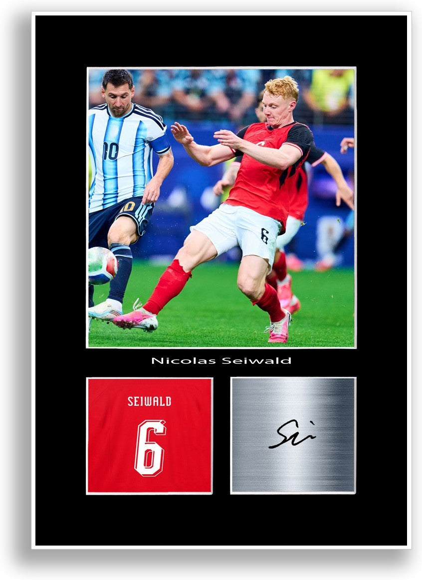 Nicolas Seiwald Austria Football 2026 Poster Signed Print Wall Art