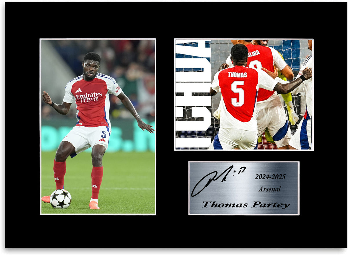 Thomas Partey Arsenal Player Printed mounted display by LJW Prints