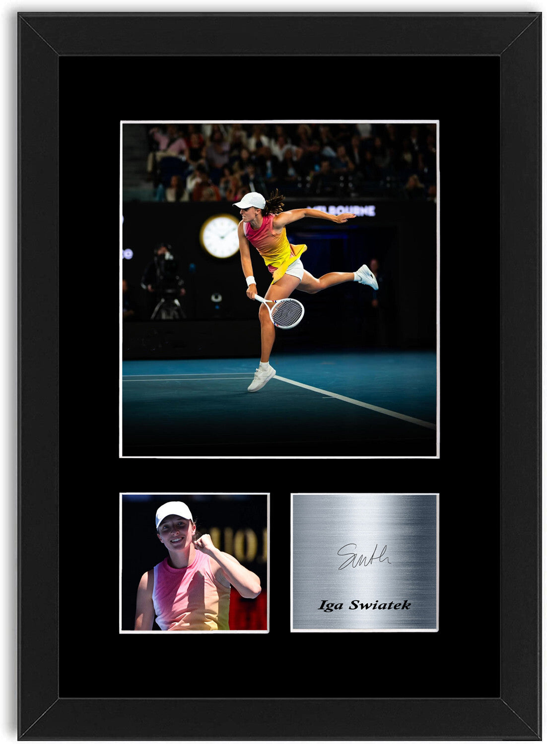 Iga Swiatek 2025 Tennis Player framed print by LJW Prints