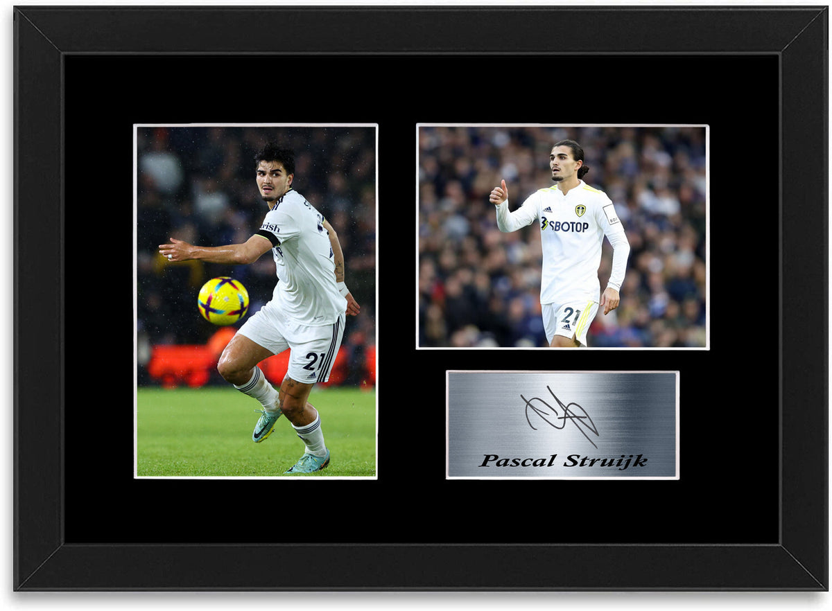 Pascal Struijk Leeds United Player framed print by LJW Prints