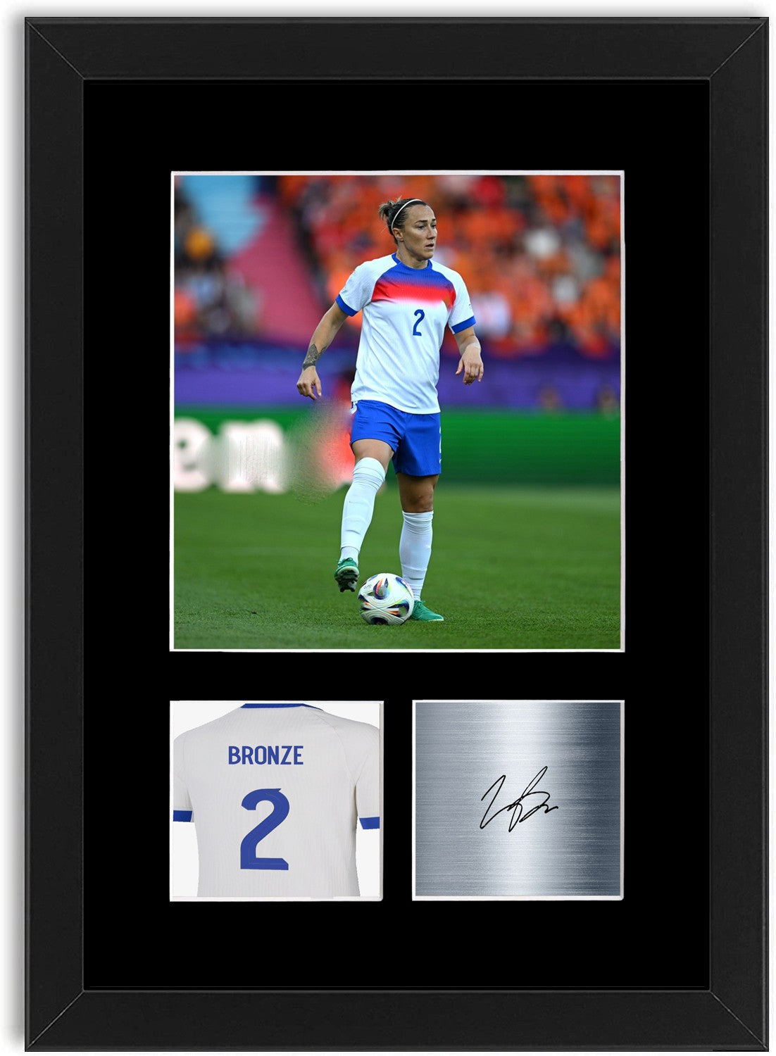 Lucy Bronze England Print Signed Photo Display Poster Women’s Euro 2025 Framed