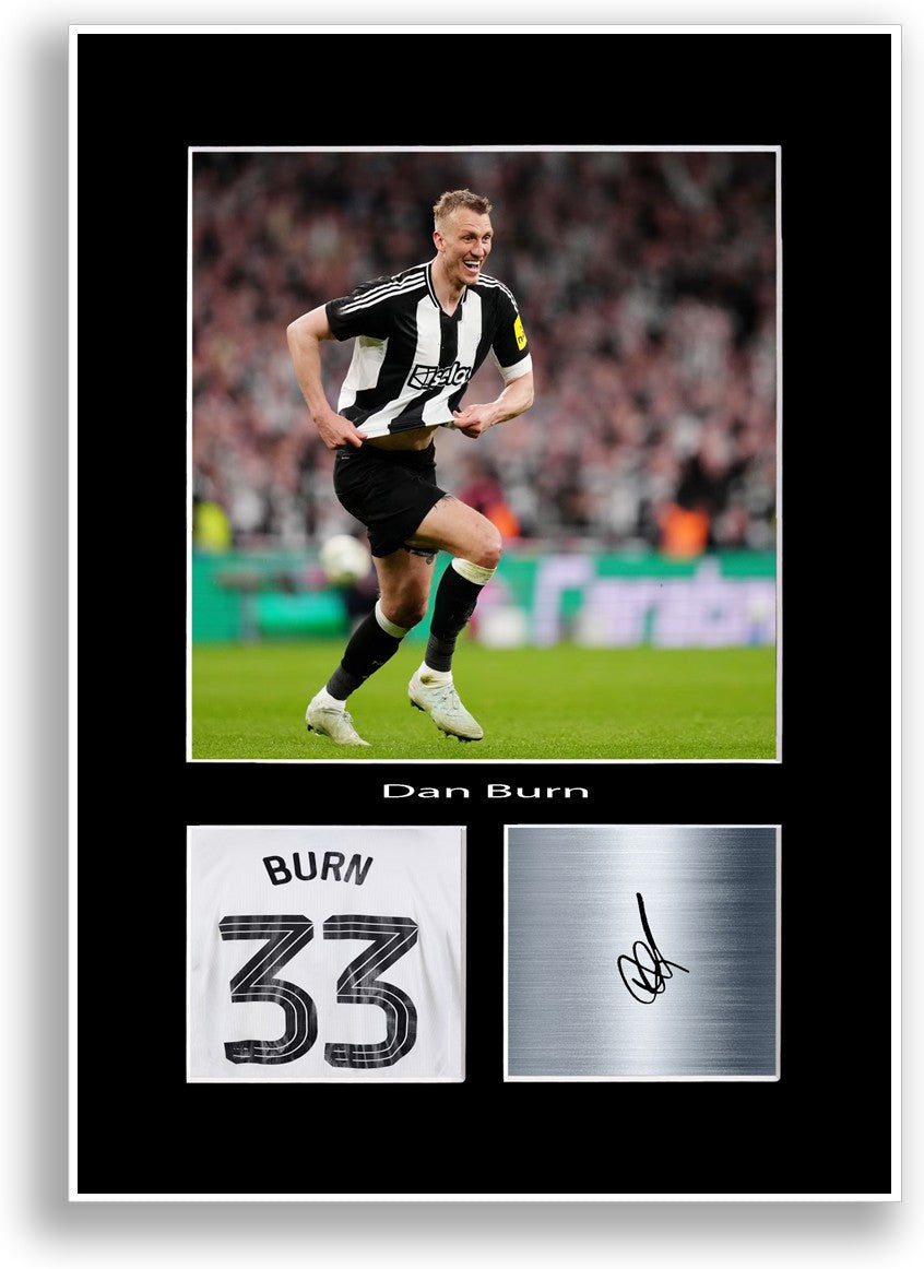 Dan Burn Football Player Poster Signed Print Photo A4 Wall Art Gift Idea