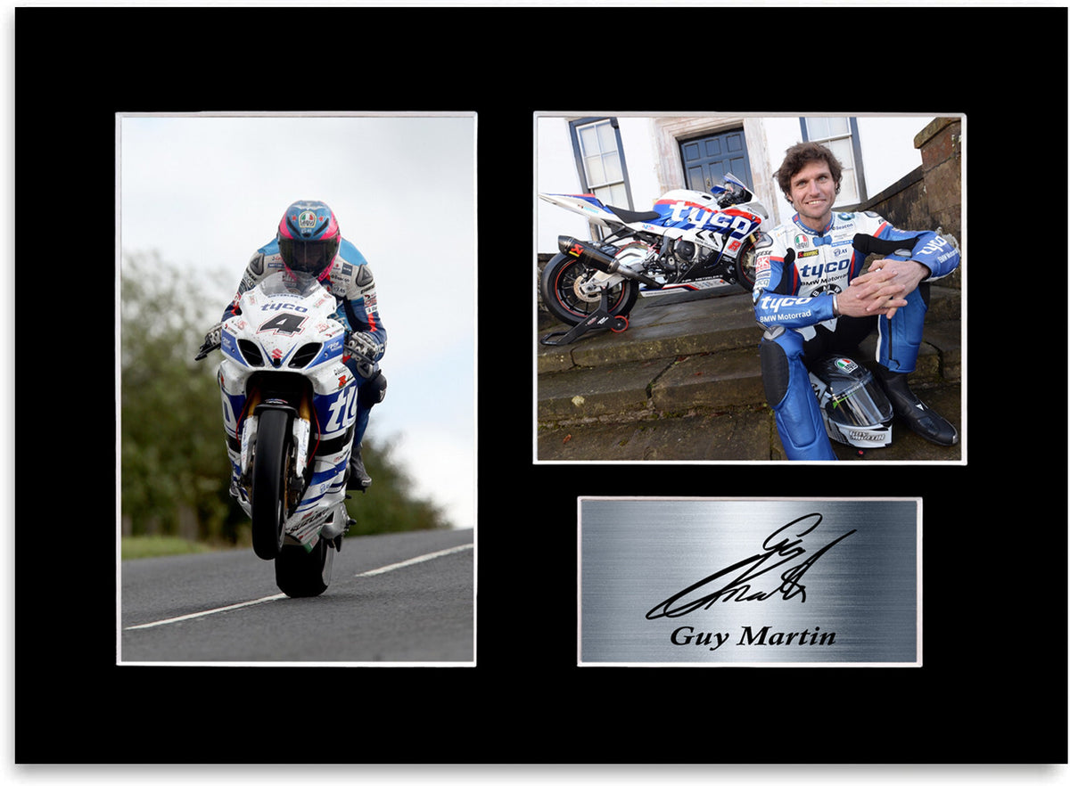 Guy Martin Motorcycle Racer Signed Autograph Photo Display Poster Gift A4