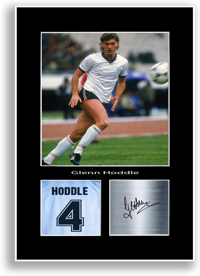 Glenn Hoddle Football Player Poster Signed Print Photo A4 Wall Art Gift Idea