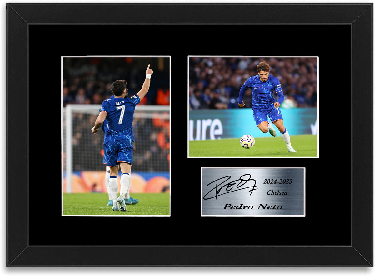 Pedro Neto Chelsea Player framed print by LJW Prints
