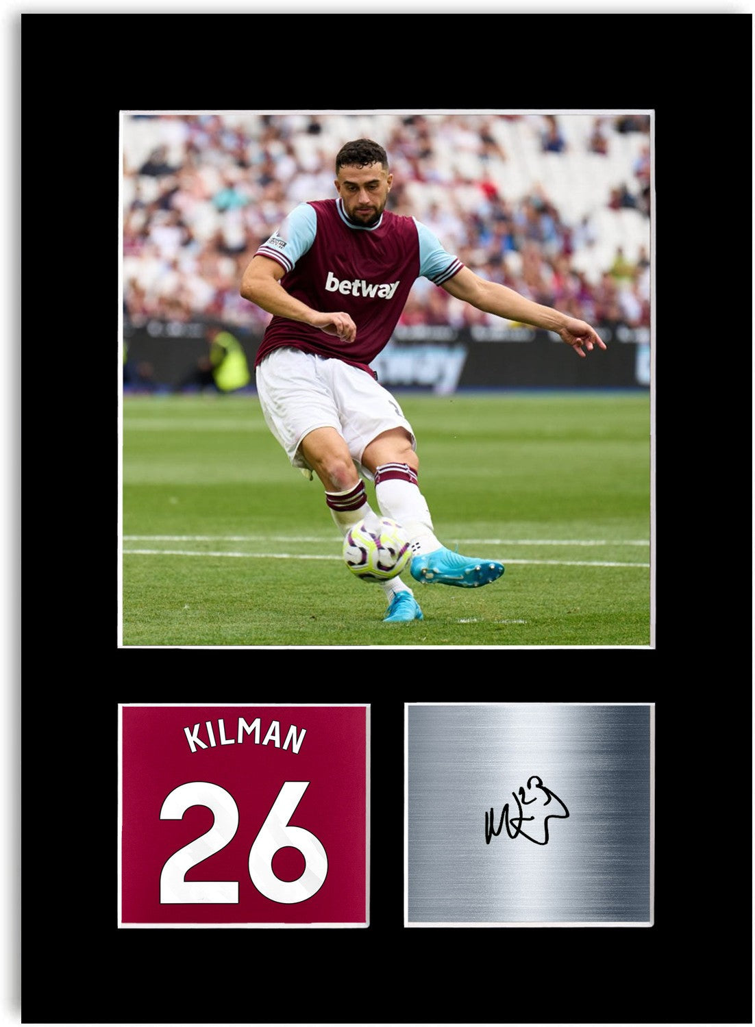 Max Kilman Football Player Poster Signed Photo Display Mount Print A4