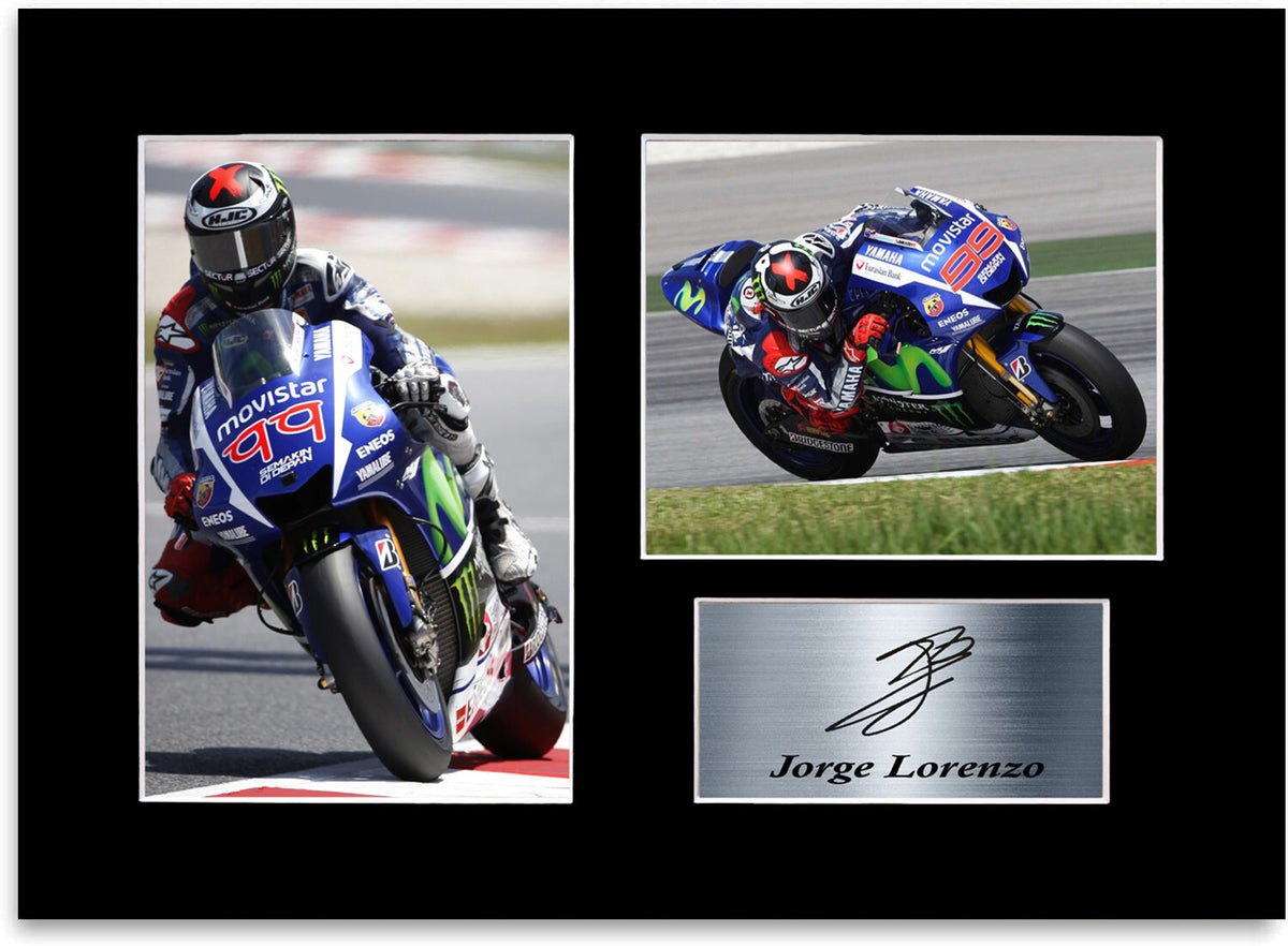 Jorge Lorenzo Motorcycle Racer Signed Autograph Photo Display Poster Gift A4