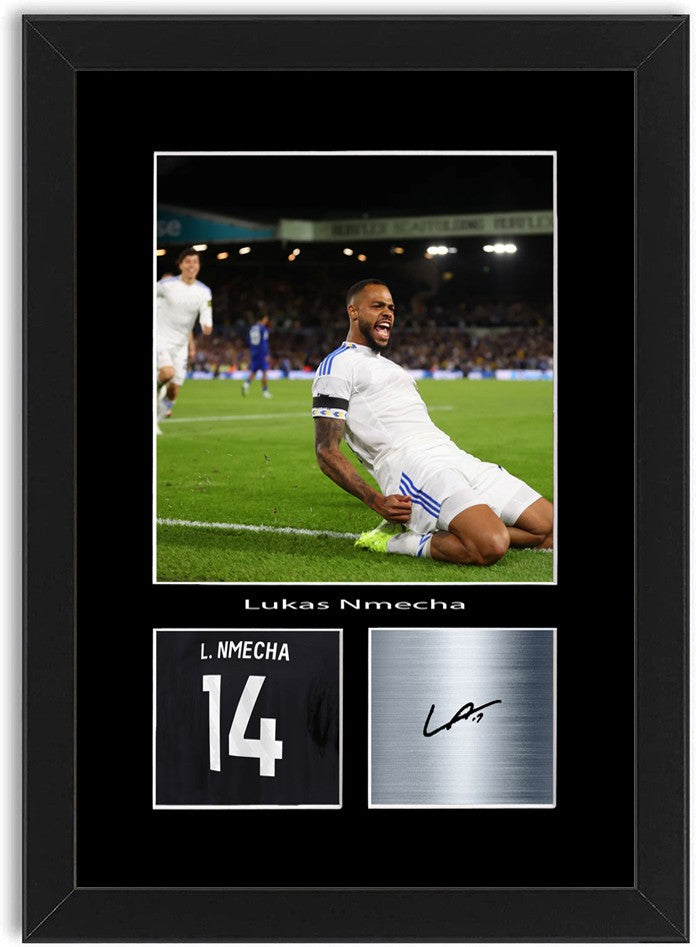 Lukas Nmecha Football Player Poster Signed Print Photo A4 Wall Art Framed