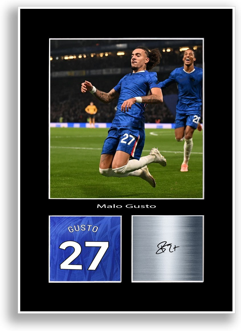 Malo Gusto Football Player Poster Signed Print Photo A4 Wall Art Gift Idea