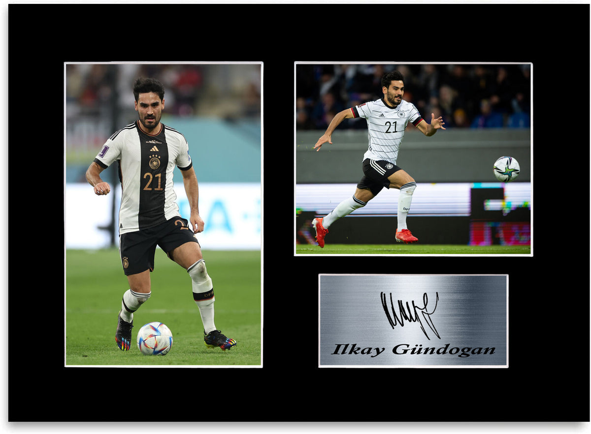Ilkay Gündogan Germany Football Player A4 Signed Photo Display Mount Poster Gift