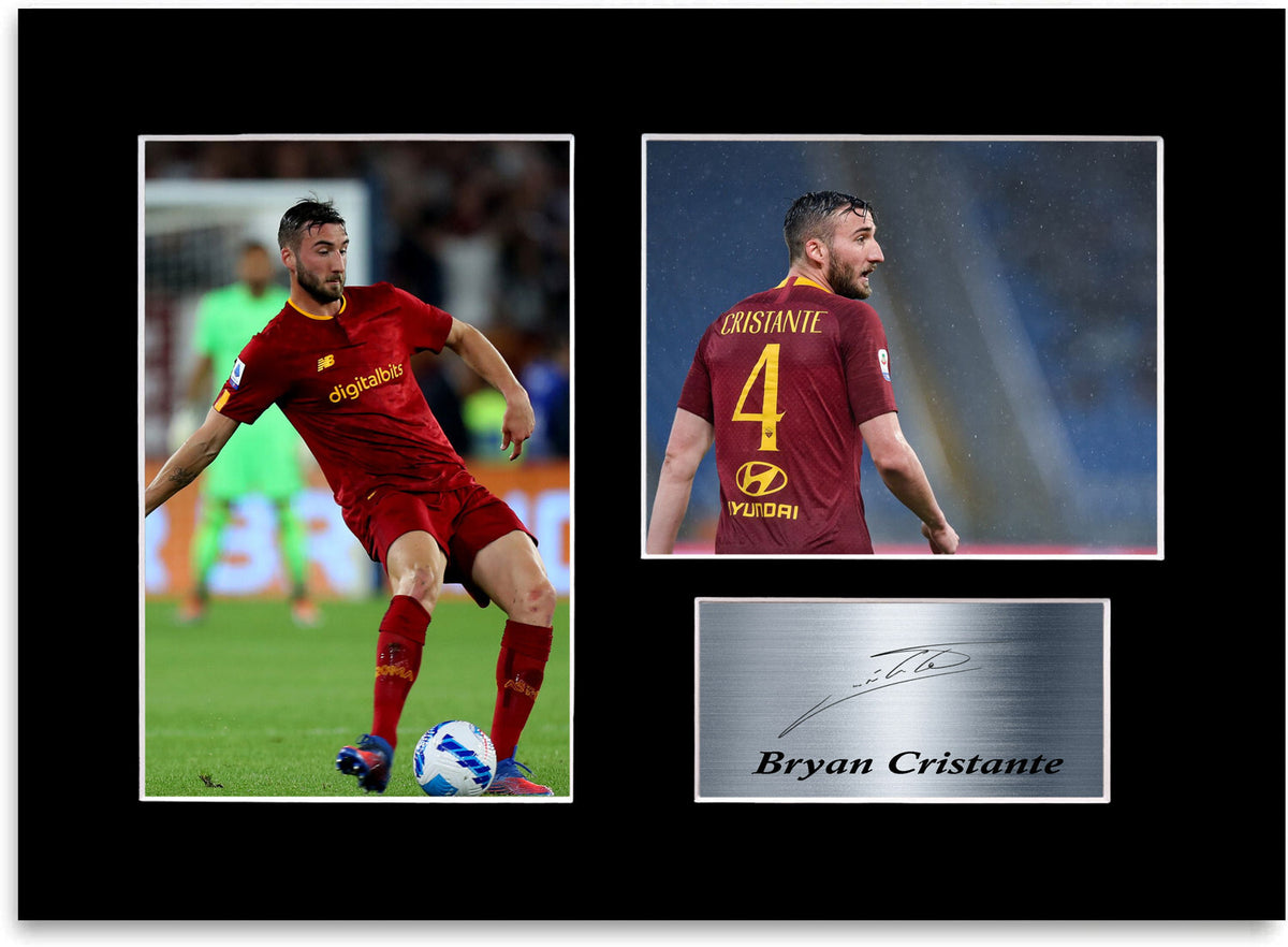 Bryan Cristante Football Player Roma Printed mounted display by LJW Prints