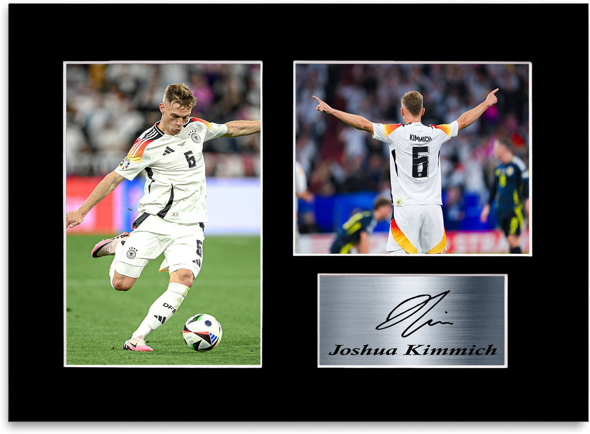 Joshua Kimmich Germany Euro 2024 Football Player mounted display by LJW Prints