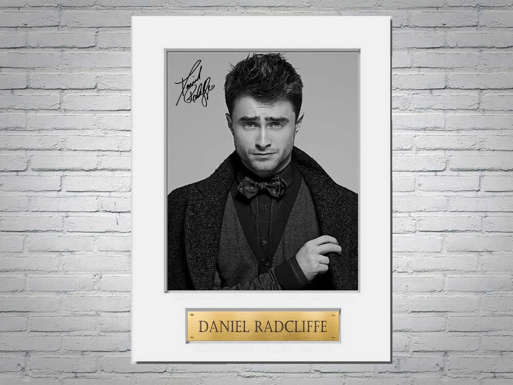 Daniel Radcliffe Signed Autograph Photo Display Mount Gift