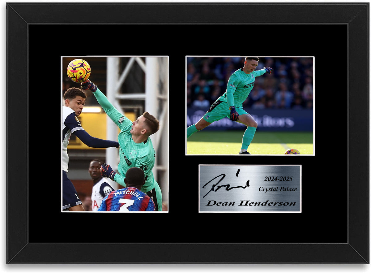Dean Henderson Crystal Palace Player framed print by LJW Prints