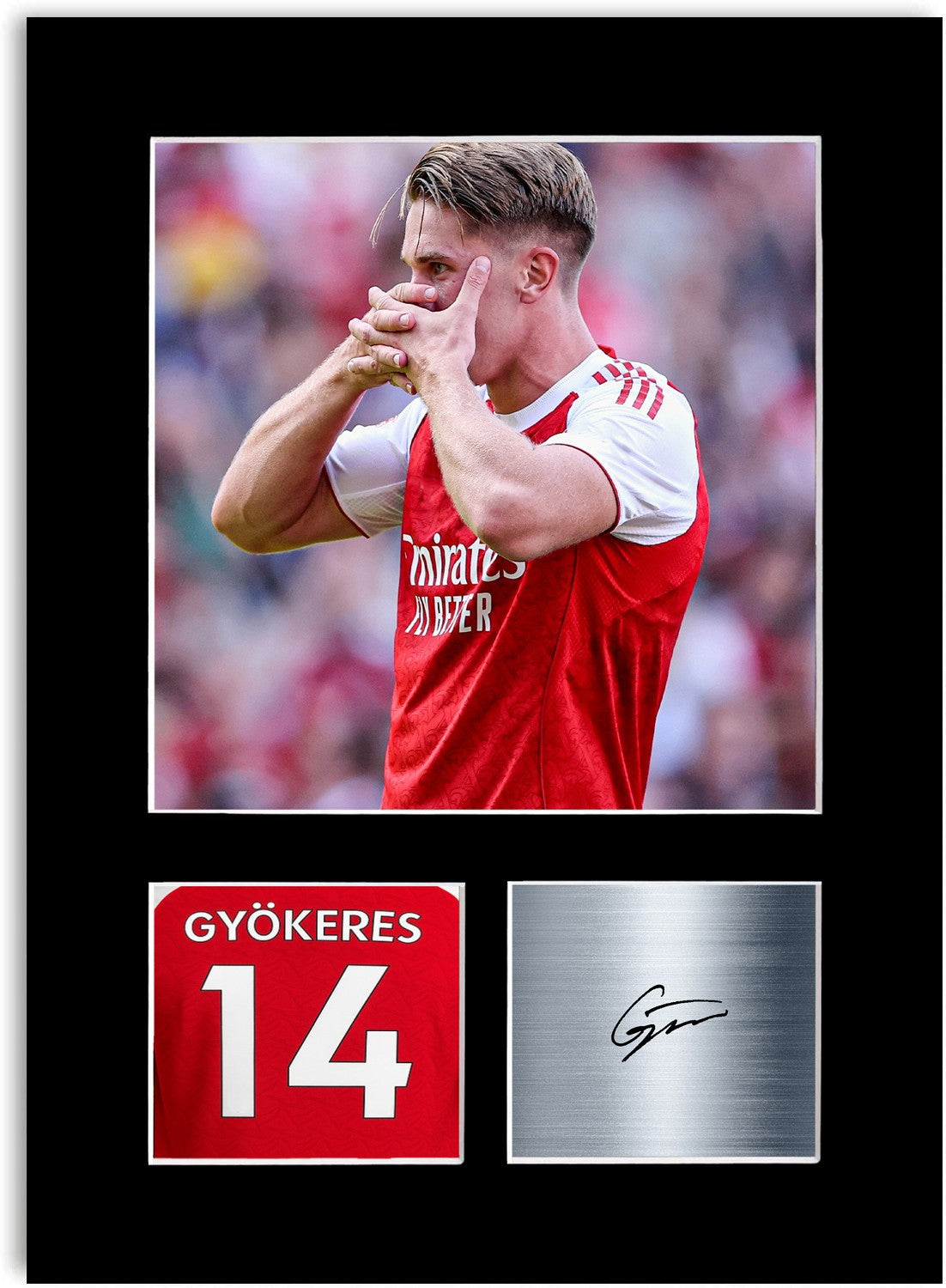 Viktor Gyökeres Arsenal Player A4 Printed Signed Photo Display Mount Poster Gift
