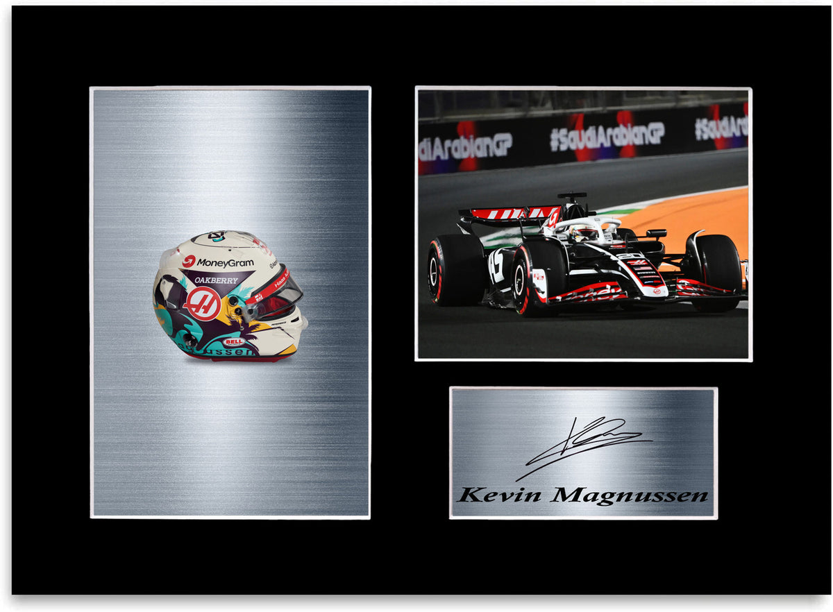 Kevin Magnussen 2024 For F1 Racing Fans mounted display by LJW Prints