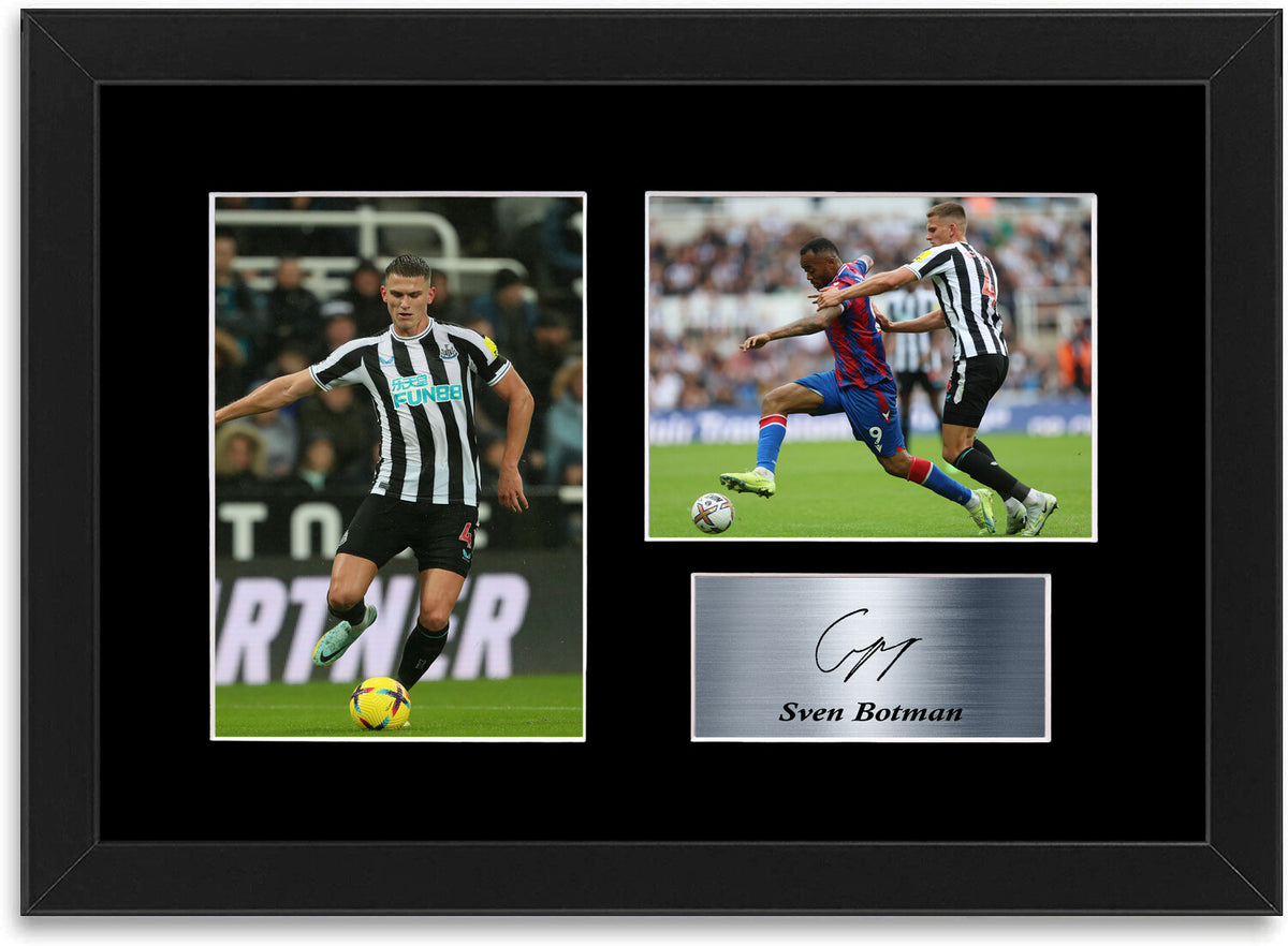 Sven Botman Newcastle Poster Printed Signed Autograph Photo Display Mount A4