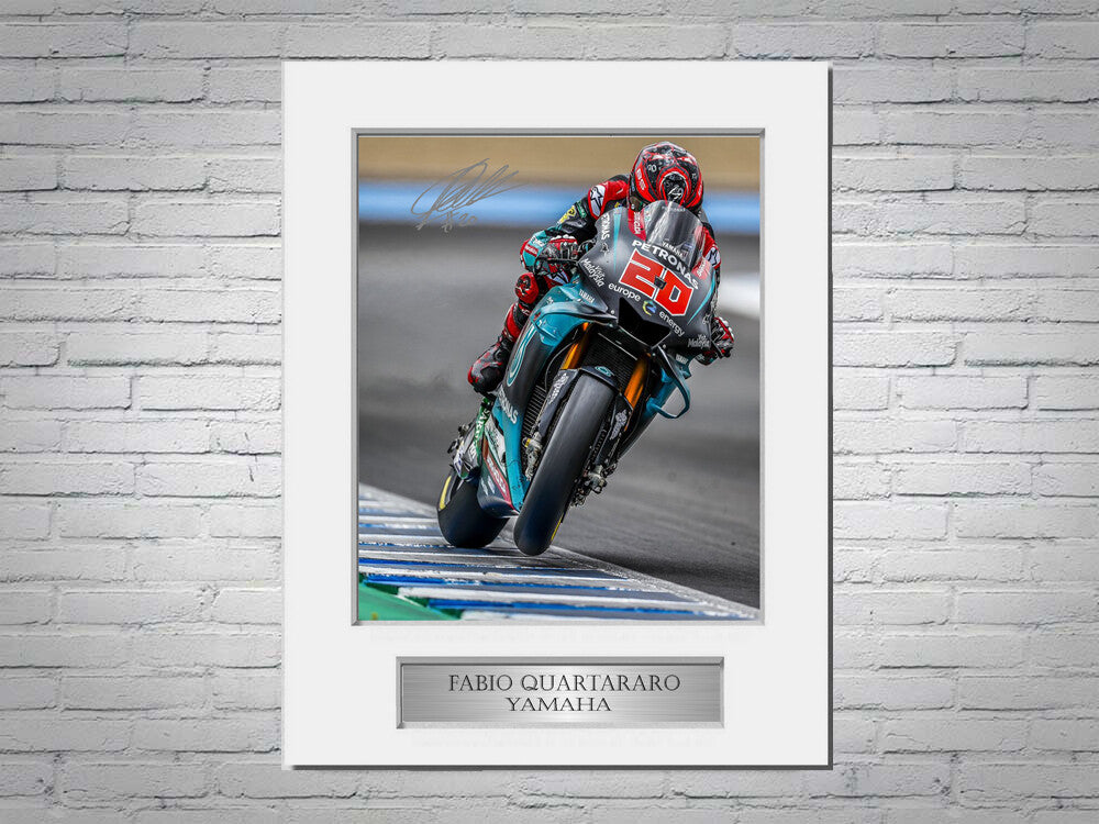 Fabio Quartararo A4 Printed Signed Autograph Photo Display Mount Gift