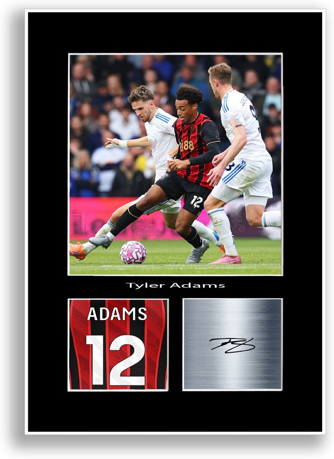 Tyler Adams Football Player Poster Signed Print A4 Photo Wall Art Gift Idea
