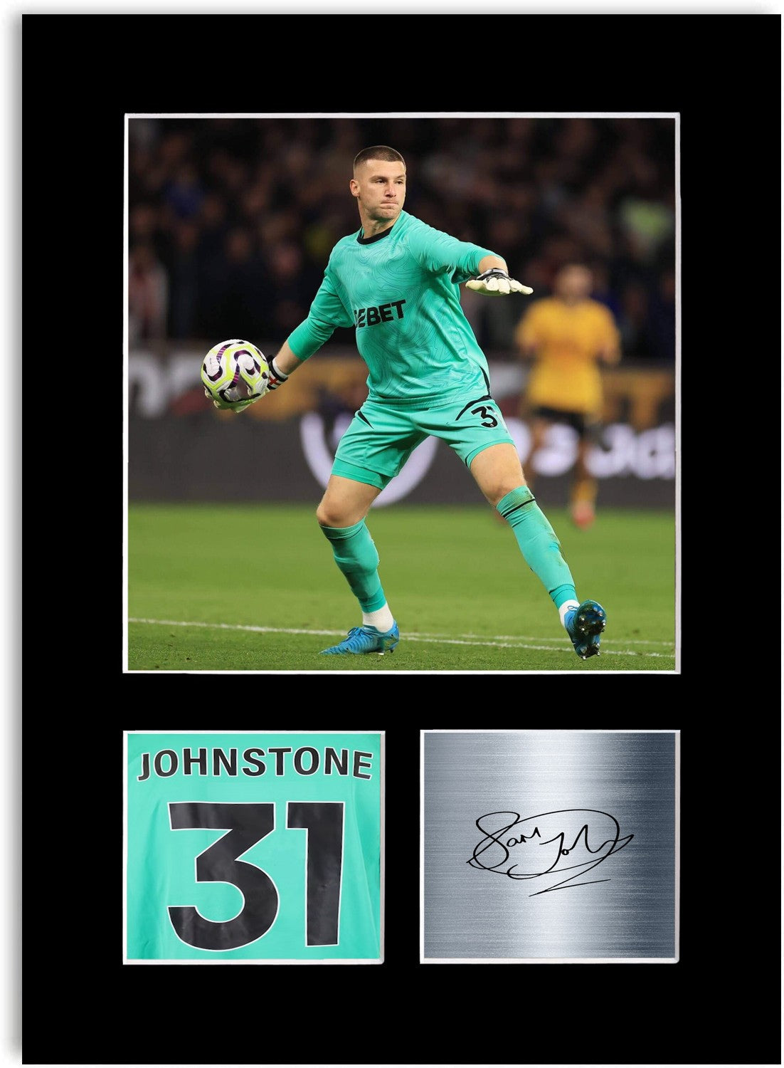 Sam Johnstone Football Player Poster Signed Photo Display Mount Print A4