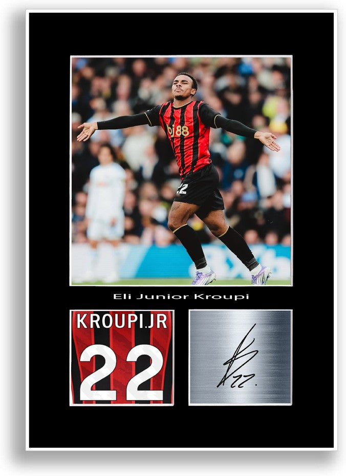 Eli Junior Kroupi Football Player Poster Signed Print Photo Wall Art Gift Idea