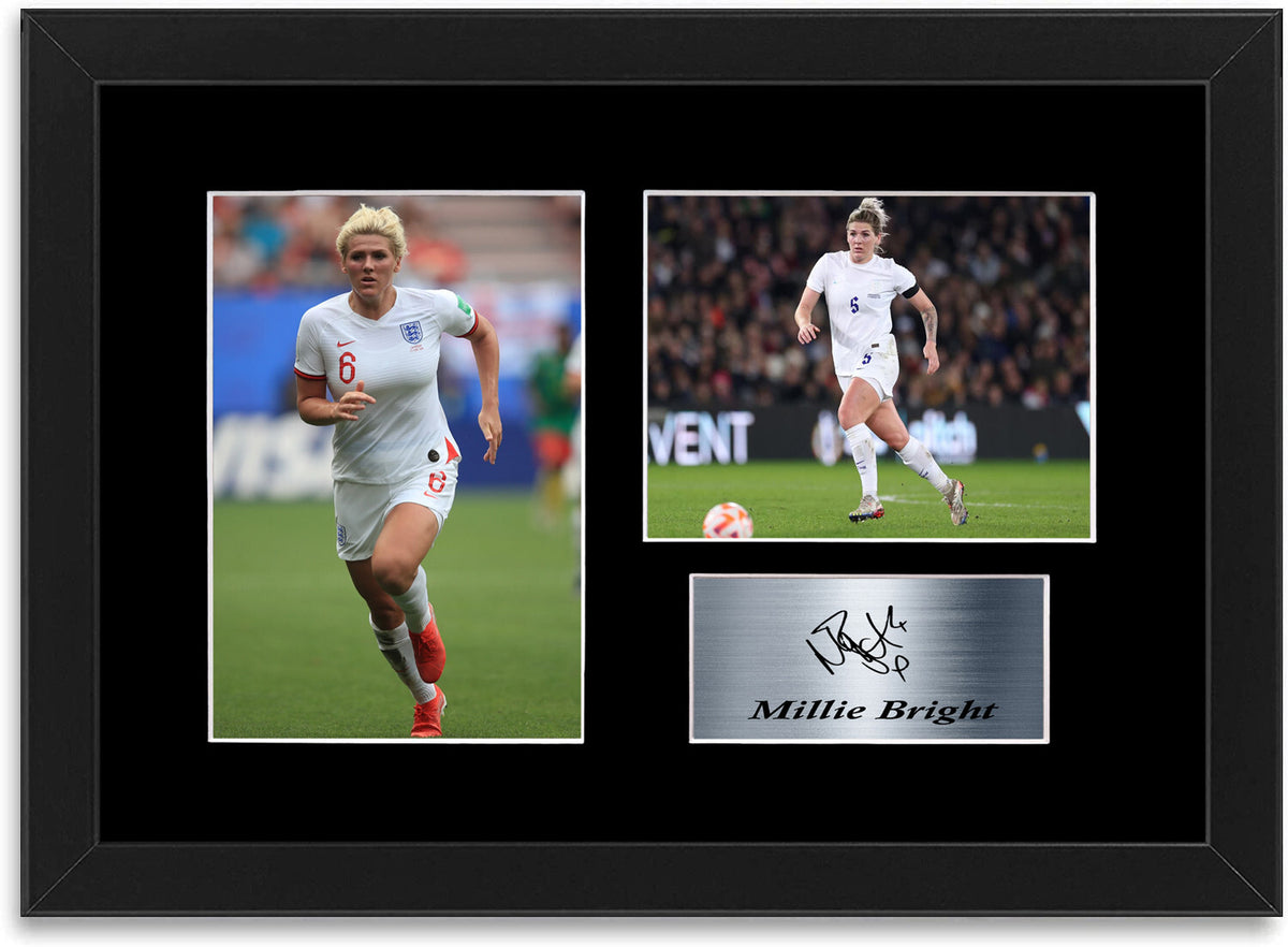 Millie Bright England framed print by LJW Prints