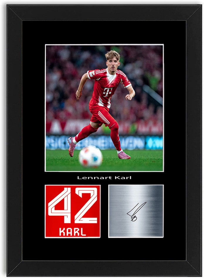 Lennart Karl Football Player Poster Signed Print Photo A4 Wall Art Framed