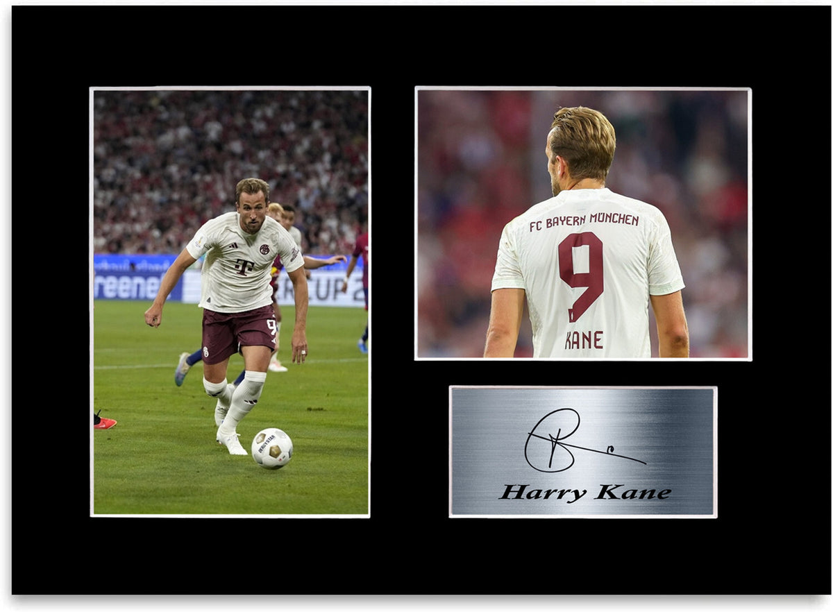 Harry Kane Bayern München Player mounted display by LJW Prints