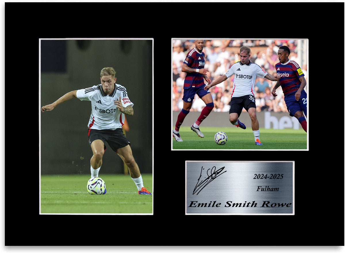 Emile Smith Rowe Fulham Player framed print by LJW Prints